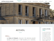 Tablet Screenshot of chateau-de-bellegarde.com